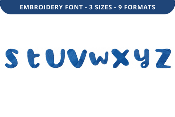 Caramallows Font S to Z: A Designer’s Take for Boutique Embroidery