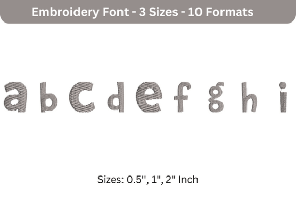 DrSue Font Lowercase a to I: A Designer’s Review for Business Embroidery