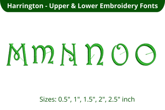 Harrington Font MNO: A Seasonal Embroidery Essential