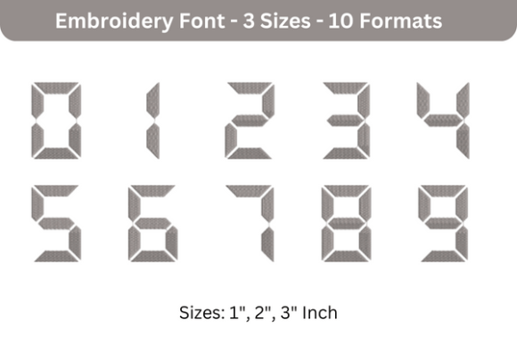 LCD Font 0 to 9: A Designer’s Real-World Review for Embroidery Projects