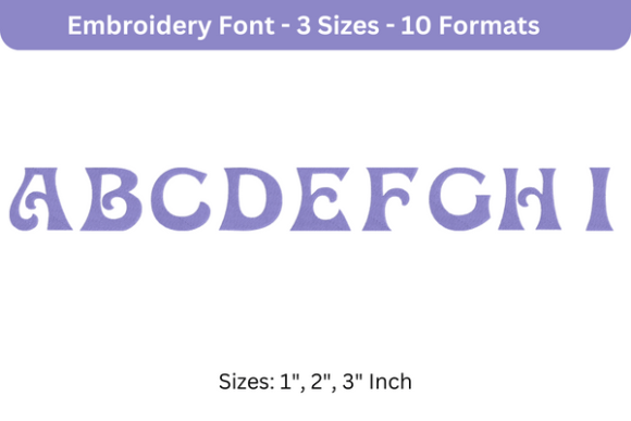 Pasdenom Font a to I: A Designer’s Review for Business Embroidery