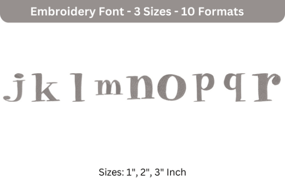 Pixie Font J to R: A Seller’s Review for Etsy & Small Shop Embroidery