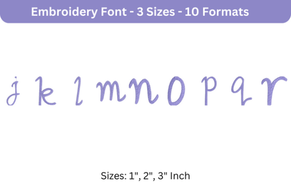 Romantic Font J to R: A Designer’s Review for Small Business Merch & Branded Embroidery